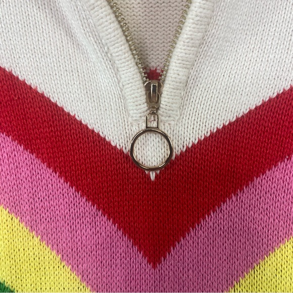 Show Me Your Mumu Weston Half Zip Pullover in Rainbow Slope. Size Small - Picture 6 of 11
